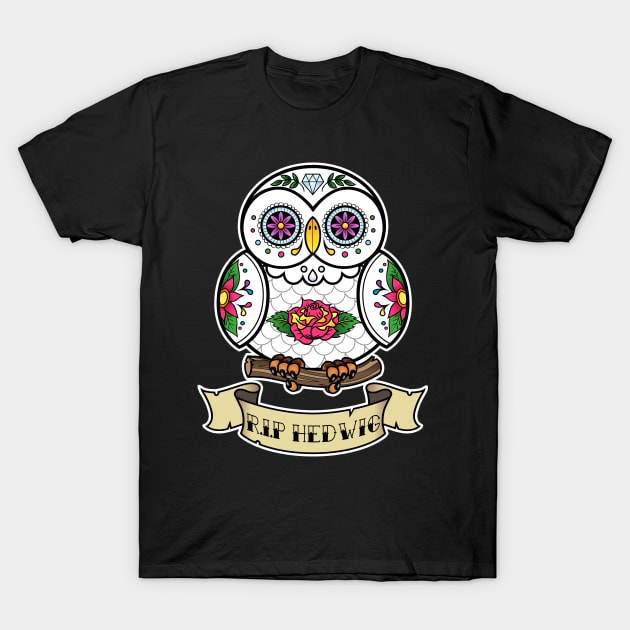 Hedwig Sugar Skull T-Shirt by Artpunk101